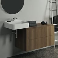 Тумба под раковину Ideal Standard CONCA (1000x505x550) 2 ящика, темный орех, со столешницей T4323Y5