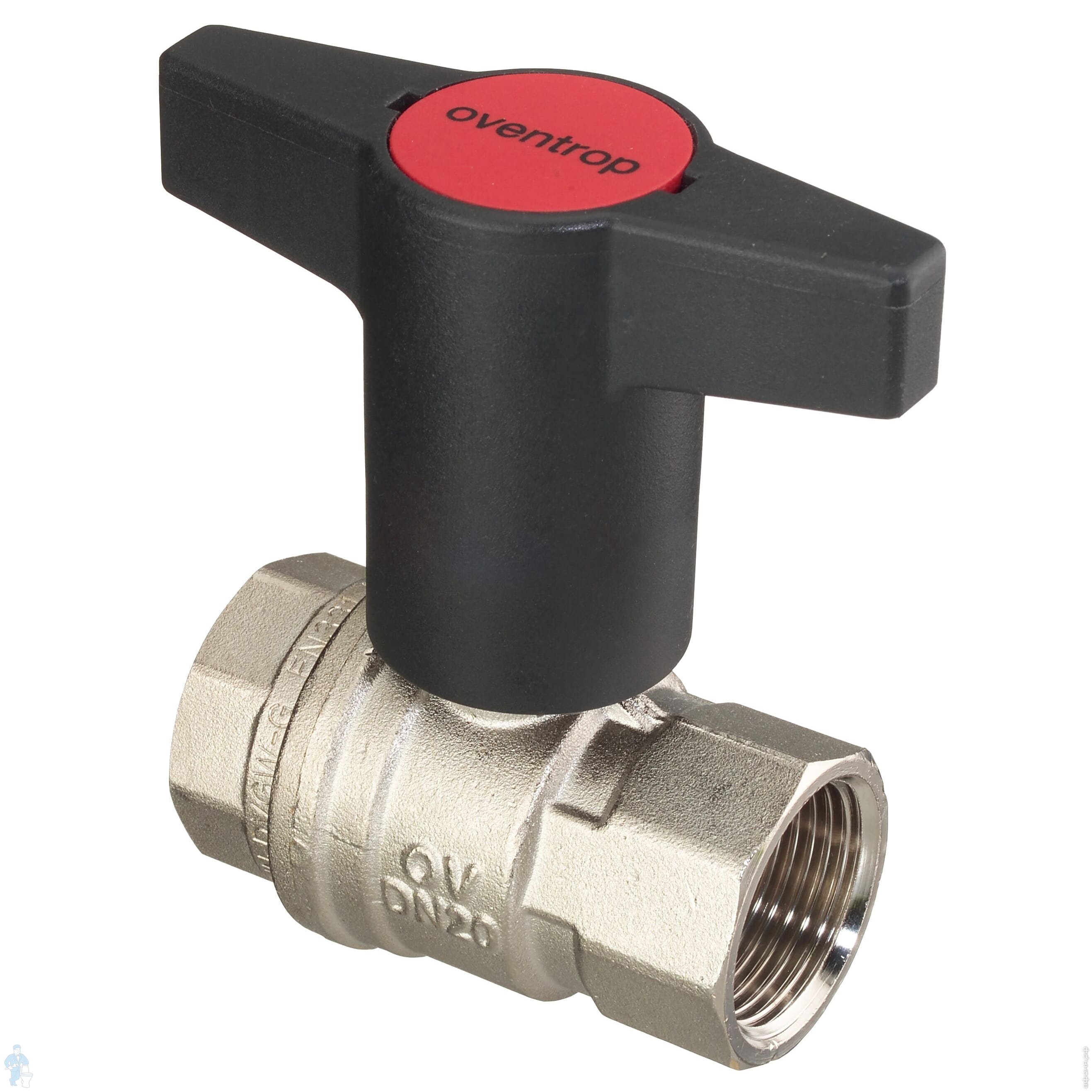 Кран шаровый Oventrop Optibal 1\"ВВ DN-25 полнопроходной 16 бар, латунь ...