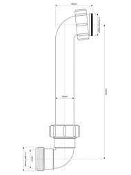 �������� ����� McAlpine ��� 90� � ��������� � ������� 90�, ����/����� 1 1/4", ����� 232 �� HC13-32