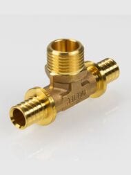 Тройник VALTEC аксиальный, 16х1/2"Нх16, латунь CW614N, VTm.433.G.160416
