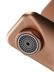 Смеситель AM.PM X-Joy F85A10044 для ванны/душа, настенный, однозахватный, фикс. излив розовое золото