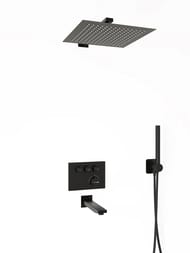 Душевая система WasserKRAFT A7458.219.162.302.240.217.220 Thermo с изливом, черный Soft-touch — изображение 3
