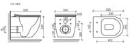 ������ ��������� Ceramicanova Mia 350�360�520 ������������, ������� ���������, ����� CN1805