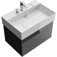 Тумба под раковину KERAMA MARAZZI TECNOLOGICA Logica подвесная с ящиками 670х460х403, стальной серый LOG.70.2\ST