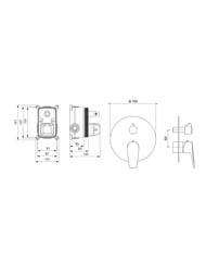 ��������� ��� �����/���� Aquatek ����� AQ1146MB ������������, 2 ������, �������������, ������ ���
