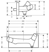 ��������� Axor Starck Organic 12602 ��� ���� ����������������, ����