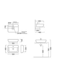 �������� KERAMA MARAZZI PLAZA ���������, 550�400�135, � ����������, ����� ��������� PLR.wb.55.1