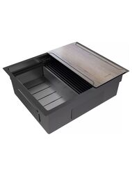Мойка нерж. сталь NEXT-MULTI SINK 54 UNI, PM785445-GM, вороненая сталь,540х450мм, Paulmark