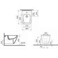 ���� ��������� Vitra Integra Square 545�365�400 �������,���. ��� ���������,�����. ���. 7083B003-0288