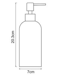 Дозатор для жидкого мыла WasserKRAFT Neime K-1999, цвет черный/белый матовый