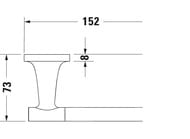 ��������� ��������� ������ DURAVIT Starck T ��� ������, ���������, ����: ������ ����. 0099370400