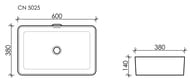 �������� ��������� Ceramicanova Element 600�380�140 �������������, �������, ����: ����� CN5025
