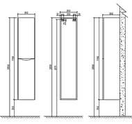 ������! ����� ��������� BelBagno ANCONA-N 350�350�1700 ����� ������ ANCONA-N-1700-2A-SC-BL-L �����