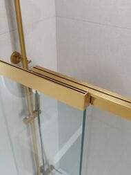 Шторка на ванну CEZARES SLIDER-VF-11-90/150-C-BORO 900х1500 прозрачное стекло/золото брашированное
