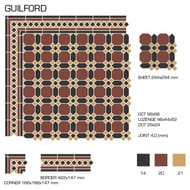 ���� Top Cer Corner Guilford 2 Strip Stand. (165�165) ����������+�������+������ (��.)