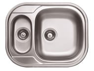 Мойка врезная Ukinox Galant 620х480 полированная 0,8 мм, слив 3 1/2, GAP620.480 -GT8K 1R