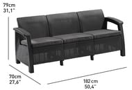 ����� KETER CORFU LOVE SEAT MAX (182�70�79), ������