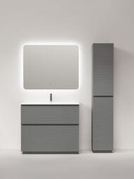 Тумба под раковину Sancos Folk Floor FL100FES 995х445х850 напольная, с 2-мя ящиками, Ergraut soft
