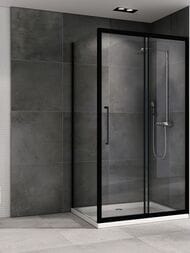 Душевой уголок ABBER Schwarzer Diamant AG30180BH-S60B (1800х600х1950) прямоуг., прозрачный/черный
