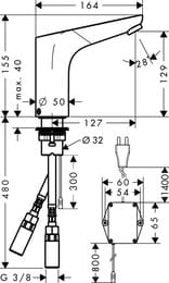 ��������� Hansgrohe Focus 31174 ��� �����������, �������������, ������� �� ����, ����