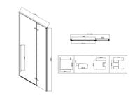 Душевой уголок Vincea Slim-N 1000х1000х1950 VSR-5SN1010CLB квадратный, черный — миниатюра 2