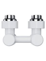Узел нижнего подключения угловой ROYAL THERMO Design 1/2"х3/4"ЕК белый RANDU11234WH