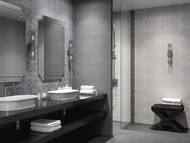 Бордюр KERAMA MARAZZI Гренель (25х300) темно-серый SPA031R (шт.)