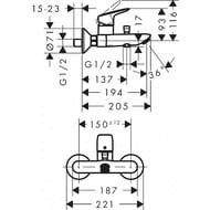 ��������� Hansgrohe Logis ��� �����/����, ���������, ������ ������� 71400670