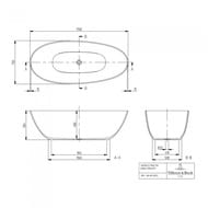 ����� ���������� Villeroy & Boch ANTAO (1700�750) ���������������, ����� UBQ170TAO7V-01