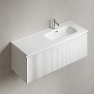 Тумба подвесная SANCOS Snob R 1.0 1195х445х406, 1 ящик, доводчик, Bianco ,SNR1.0120RW