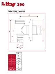 ������ �������� ITAP 390 (�����) 3/4", ��� ���������� ����� ���/����