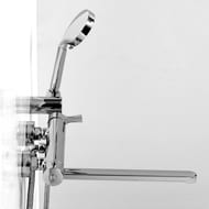 Смеситель для ванны/душа WasserKRAFT Berkel 4802L настенный, однозахватный, душ. гарнитур, хром