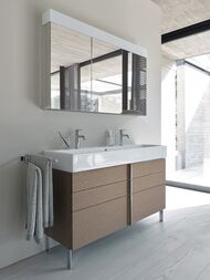 Умывальник Duravit Vero Air 1200х470 2 отверстия под 2 смесителя, с переливом 2350120024