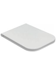 Сиденье для унитаза Globo Stone ST022BI/cr 460х360х30 с микролифтом, белый глянец, петли хром