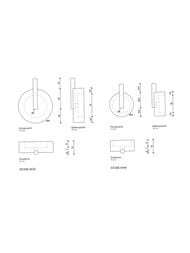 Крючок Decor Walther STONE WHK цвет: белый/сталь матовая маленький 0972655