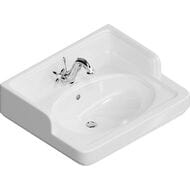 Раковина KERAMA MARAZZI POMPEI подвесная/мебельная, 600х265х500 с отверстием, белая PO.wb.60