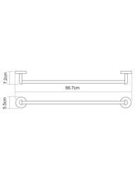 Полотенцедержатель-штанга WasserKRAFT RHEIN NEW K-6230