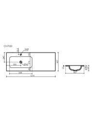 �������� ��������� Ceramicanova Grace 1210�457�137 ��������� ��� ���������,���� �����,����� CN7020