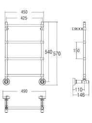 ����������������� ������� Margaroli Mini 3-442-4 (570�450) ������, 34424504OBN