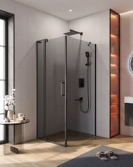 Душевой уголок CEZARES SLIDER-AH-1-100-70/80-GRIGIO-NERO — изображение 2