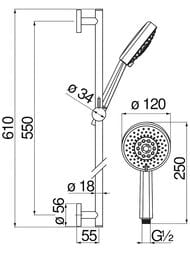 ������� �������� NOBILI ������ 610 ��, ����� 4 ������, �����, ������ ������� AD140/54BM