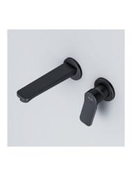 Смеситель AM.PM X-Joy для умывальника, монтируемый в стену, черный  F85A72622