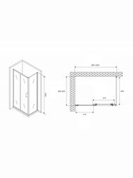 Душевой уголок ABBER Schwarzer Diamant AG301005-S905 (1000х900x1900) прямоуг., ст. 5мм прозр./хром