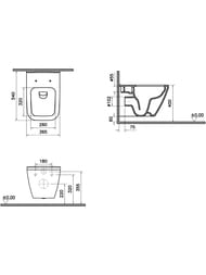 ��������: ����������� Vitra+ ������ Integra Square+ ������� ���������+ ������� ���� 9856B003-7207