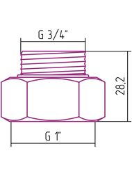 �������� �������� ��� �� ������ ������ G1"���G3/4"��/2 ��, 02100-1034