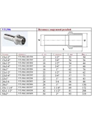 ������� ��������� VALTEC ����. ����� 28�3/4"��, VTi.906.I.002805