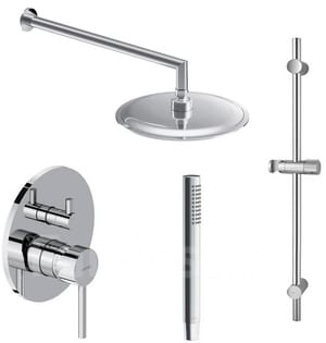 Душевая система DAMIXA Scandinavian Pure (верхний/ручной душ, смеситель, штанга), хром 936530000