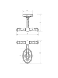 Migliore Edera Крючок, бронза ML.EDR-60.309.BR