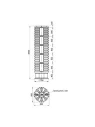 Кабельный колодец Polimer Group КН-780/3000 (3000х800) пластиковый, черный