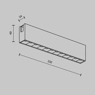 Трековый светильник Maytoni Points (Поинтс) TR150-1-12W3K-M-PT Flarity 3000K 12Вт 40°, IP20, платина